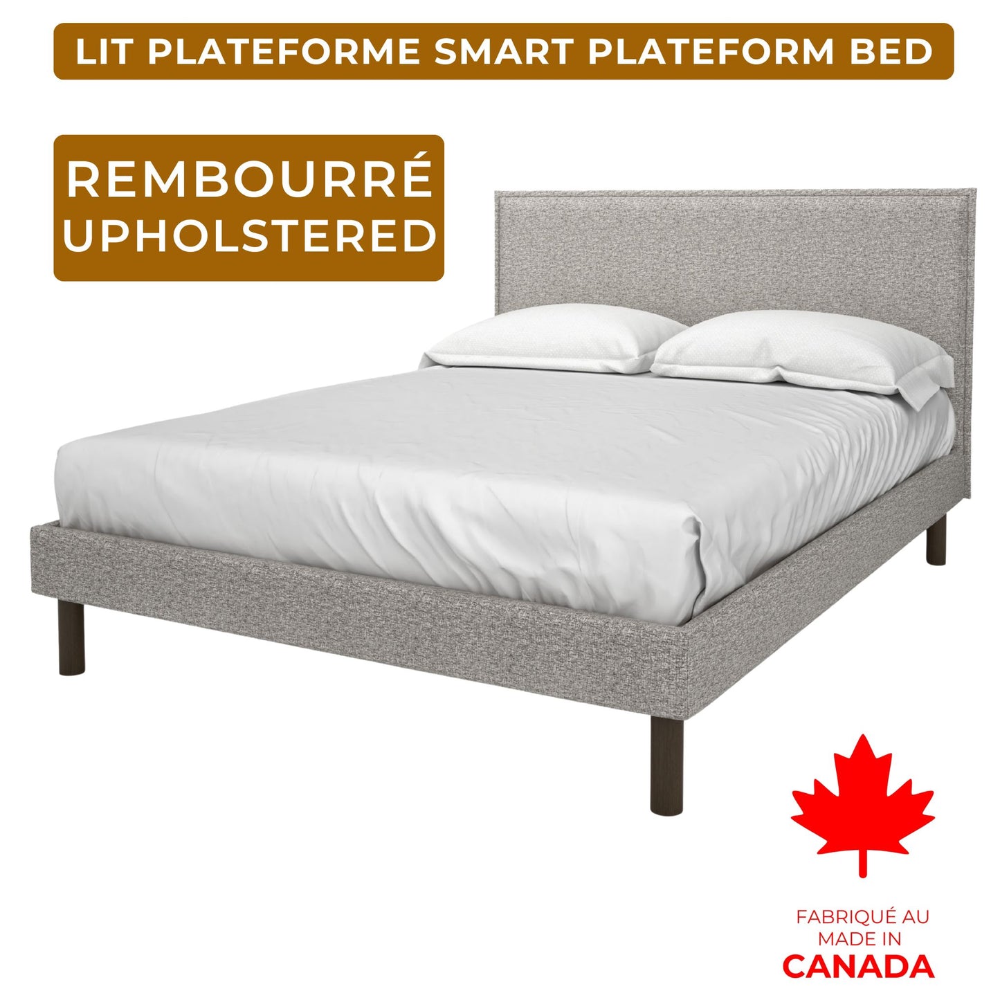 Lit SmartBed Rembourré avec tête de lit