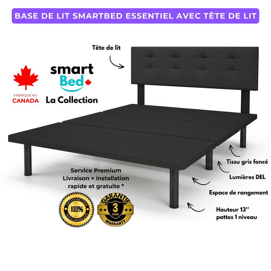 Lit SmartBed Essentiel avec tête de lit
